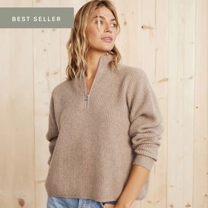 Jenni Kayne - Size XS - fisherman half zip NWT